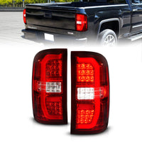 Thumbnail for ANZO 14-18 GMC Sierra 1500 LED Taillights Red/Clear