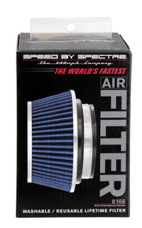 Thumbnail for Spectre Adjustable Conical Air Filter 2-1/2in. Tall (Fits 3in. / 3-1/2in. / 4in. Tubes) - Blue