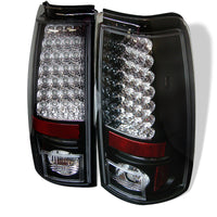 Thumbnail for Spyder Chevy Silverado 1500 99-02 (Not Fit Stepside) LED Tail Lights Blk ALT-YD-CS99-LED-BK