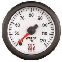Thumbnail for Autometer Stack 52mm 40-120 Deg C 1/8in NPTF Male Pro Stepper Motor Water Temp Gauge - White