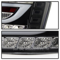 Thumbnail for Spyder Audi A6 05-08 4Dr Sedan Only Version 2 Light Bar LED Tail Lights Blk ALT-YD-AA605V2-LBLED-BK