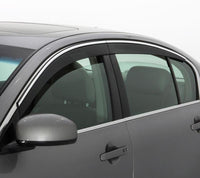 Thumbnail for AVS 03-07 Honda Accord Ventvisor Low Profile Deflectors 4pc - Smoke w/Chrome Trim
