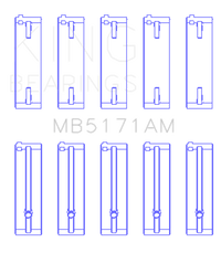 Thumbnail for King Mazda FS-DE L4/FP L4/FS L4  DOHC 16 Valve  (Size +0.5) Main Bearing Set