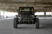 Thumbnail for DV8 Offroad 07-23 Jeep Wrangler/Gladiator JT/JK/JL FS-25 Stubby Front Bumper w/Plated Bull Bar