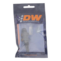 Thumbnail for DeatschWerks 6AN Male Flare to Straight 5/16in Single Hose Barb - Anodized Matte Black