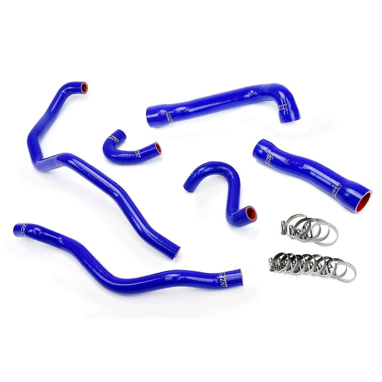 HPS Blue Reinforced Silicone Radiator + Heater Hose Kit Coolant for BMW 01-06 E46 M3 Left Hand Drive