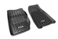 Thumbnail for Rugged Ridge Floor Liner Front Black 1984-2001 Jeep Logo Cherokee XJ