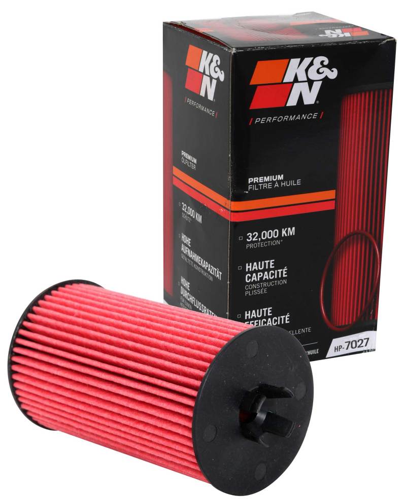 K&N Performance Oil Filter for 09-19 GM 1.4L / 1.6L / 1.8L w/ Hengst Filter Housing