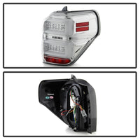 Thumbnail for Spyder Toyota 4Runner 10-14 LED Tail Lights - Sequential Turn Signal - Chrome ALT-YD-T4R10-SEQ-C