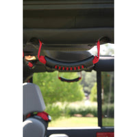 Thumbnail for Rugged Ridge Rear Side Grab Handles Red 07-18 Jeep Wrangler Unlimited JK