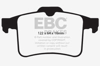 Thumbnail for EBC 10-15 Jaguar XF 5.0 Supercharged (470) Redstuff Rear Brake Pads