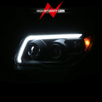 Thumbnail for ANZO 06-09 Toyota 4 Runner Projector Headlights Plank Style - Black