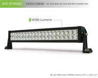 Thumbnail for DV8 Offroad Chrome Series 20in Light Bar 120W Flood/Spot 3W LED