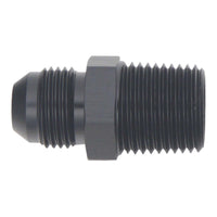 Thumbnail for DeatschWerks 8AN Male Flare to 1/2in Male NPT Adapter - Anodized Matte Black