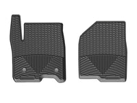 Thumbnail for WeatherTech 2019+ Chevrolet Silverado 1500 Crew Cab Front Rubber Mats - Black