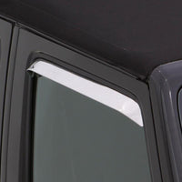 Thumbnail for AVS 87-95 Jeep Wrangler (Excl. Rag Top) Ventshade Window Deflectors 2pc - Stainless