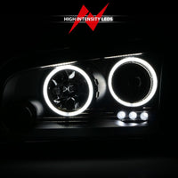 Thumbnail for ANZO 2006-2010 Dodge Charger Projector Headlights w/ Halo Chrome (CCFL)