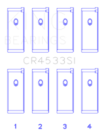 Thumbnail for King Nissan QR25DE DOHC 16 Valves (Size +0.75) Rod Bearing Set