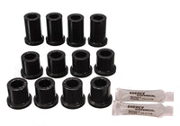 Thumbnail for Energy Suspension 84-85 Toyota 4Runner 2 & 4WD Black Front Leaf Spring Bushing Set