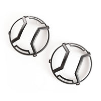 Thumbnail for Rugged Ridge 07-18 Jeep Wrangler JK/JKU Textured Black Elite Headlight Euro Guards