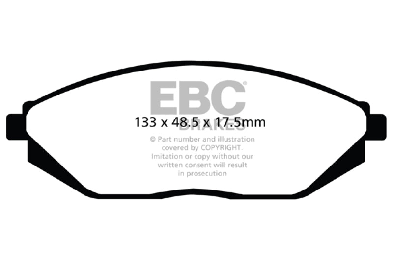 EBC 12-16 Chevrolet Spark 1.2 (Mexico) Greenstuff Front Brake Pads