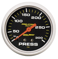 Thumbnail for AutoMeter Gauge Pressure 2-5/8in. 300PSI Liquid Filled Mech Pro-Comp