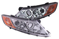 Thumbnail for ANZO 2011-2013 Kia Optima Projector Headlights w/ Halo Chrome (CCFL)
