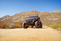 Thumbnail for DV8 Offroad 07-23 Jeep Wrangler/Gladiator JT/JK/JL FS-25 Stubby Front Bumper w/Plated Bull Bar