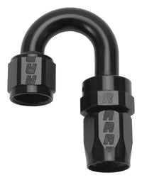 Thumbnail for Russell Performance -6 AN Black 180 Degree Full Flow Swivel Hose End