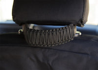 Thumbnail for Rugged Ridge Paracord A-Pillar/Seat Mnt Hdle Black 07-18 Jeep Wrangler JK