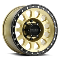 Thumbnail for Method MR315 17x8.5 +25mm Offset 8x6.5 130.81mm CB Gold/Black Street Loc Wheel