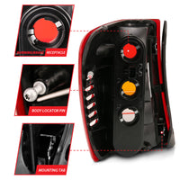 Thumbnail for ANZO 1999-2004 Jeep Grand Cherokee Taillight Red/Clear Lens (OE Replacement)