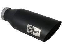 Thumbnail for aFe MACHForce XP Exhausts Tips SS-304 EXH Tip 4In x 7Out x 18L Bolt-On (blk)