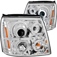 Thumbnail for ANZO 2003-2006 Cadillac Escalade Projector Headlights w/ Halo Chrome (CCFL) (HID Compatible)