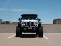 Thumbnail for Road Armor 07-18 Jeep Wrangler JK Stealth Front Fender Flare Body Armor w/LED DRL - Tex Blk