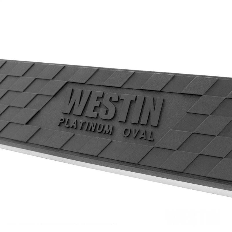 Westin 1999-2013 Chevy Silverado 1500 Crew Cab Platinum 4 Oval Nerf Step Bars - Black