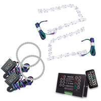 Thumbnail for Oracle 11-19 Chrysler 300C DRL Upgrade w/ Halo Kit - ColorSHIFT w/ 2.0 Controller SEE WARRANTY