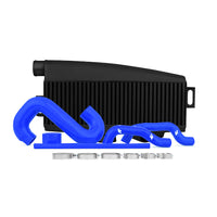 Thumbnail for Mishimoto Subaru 02-07 WRX/04-07 STi Top-Mount Intercooler Kit - Powder Coated Black & Blue Hoses