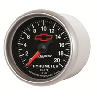 Thumbnail for AutoMeter Gauge Pyrometer (Egt) 2-1/16in. 2000 Deg. F Stepper Motor Chevy Red Bowtie Black