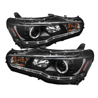 Thumbnail for Spyder Mitsubishi Lancer/EVO-10 08-14 Projector Halogen Model- LED Halo DRL Blk PRO-YD-ML08-DRL-BK