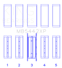 Thumbnail for King Ford 2.0 2.3L EcoBoost Crankshaft Main Bearing Set (Set of 5)