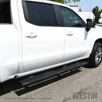 Thumbnail for Westin 2019 Chevrolet Silverado/Sierra 1500 Crew Cab R7 Nerf Step Bars - Black