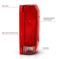 Thumbnail for ANZO 1992-1996 Ford Bronco Taillight Red/Clear Lens (OE Replacement)