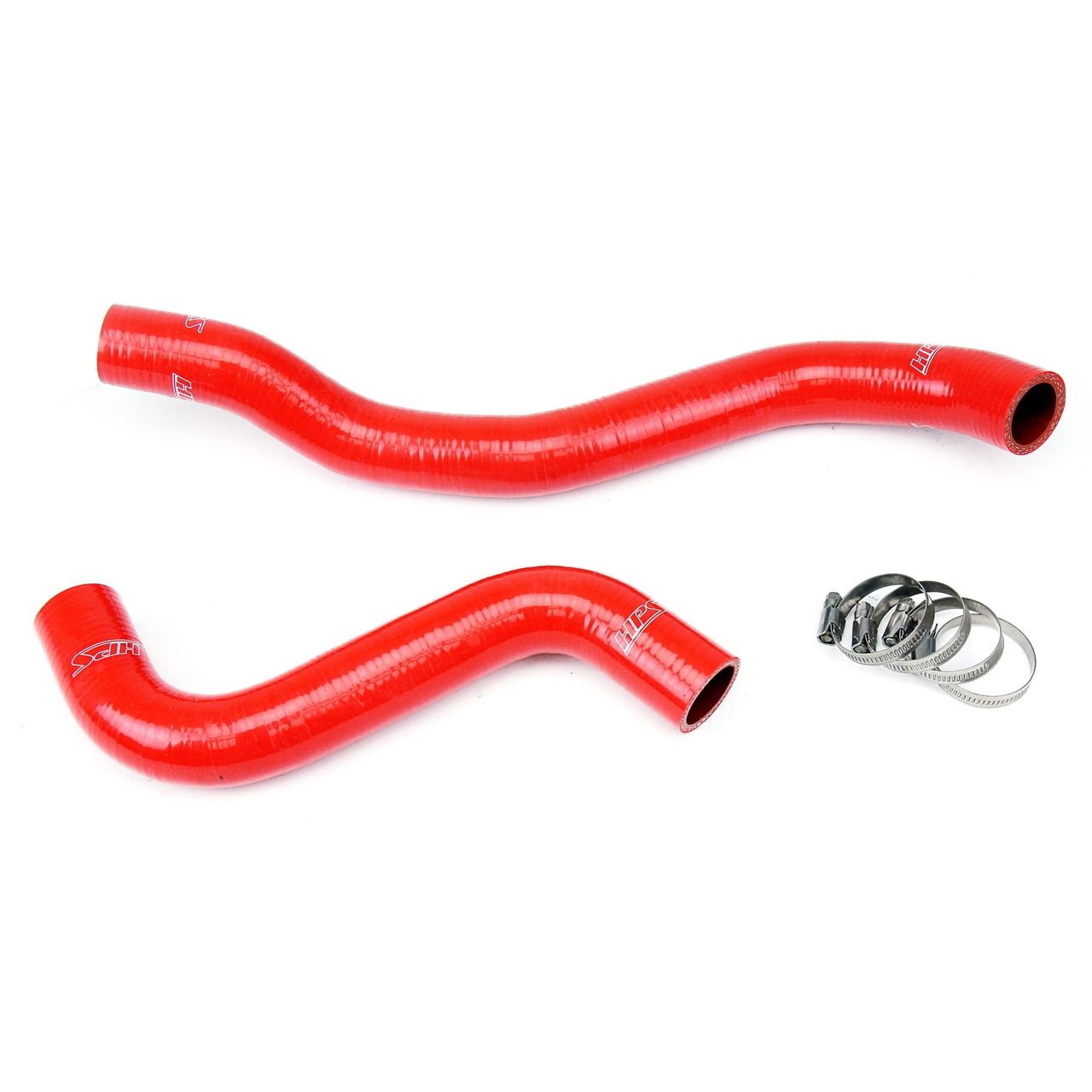 HPS Red Reinforced Silicone Radiator Hose Kit Coolant for Mitsubishi 95-99 Eclipse Turbo