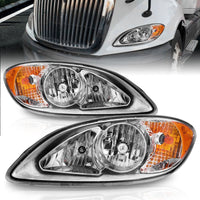 Thumbnail for ANZO 2008-2016 International Prostar Crystal Headlights Chrome Housing