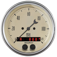 Thumbnail for Autometer 3-3/8in Antique Beige 120 MPH GPS Speedometer Gauge