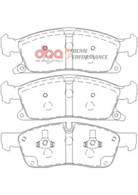 Thumbnail for DBA 11-12 Dodge Durango / 11-12 Jeep Grand Cherokee XP650 Front Brake Pads