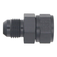 Thumbnail for DeatschWerks 6AN Male Flare to Fuel Pump Outlet Barb Adapter - Anodized Matte Black