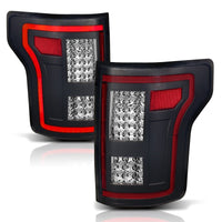 Thumbnail for ANZO 15-17 Ford F-150 LED Taillights Black w/ Sequential