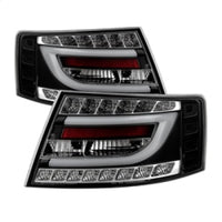 Thumbnail for Spyder Audi A6 05-08 4Dr Sedan Only Version 2 Light Bar LED Tail Lights Blk ALT-YD-AA605V2-LBLED-BK
